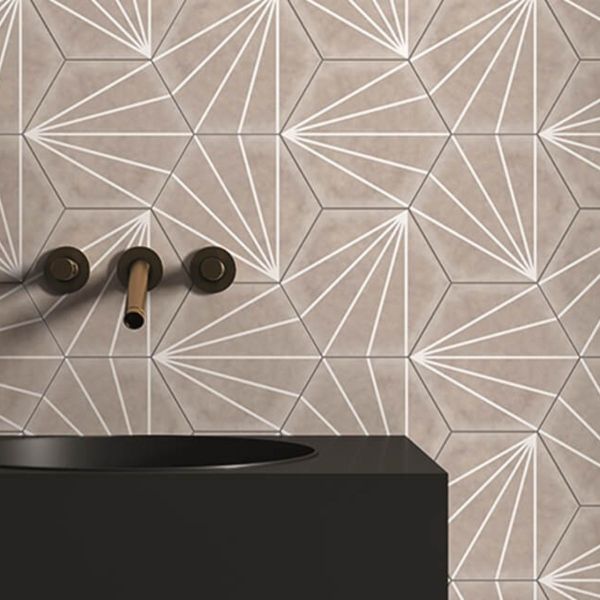 Picture of Spark Taupe Matt Tile 21.5x25 cm