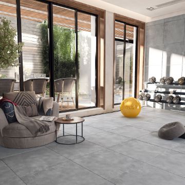 Show details for Boston Grey Matt Concrete Look Tile 59.7x59.7 cm Picture of Boston Grey Matt Concrete Look Tile 59.7x59.7 cm